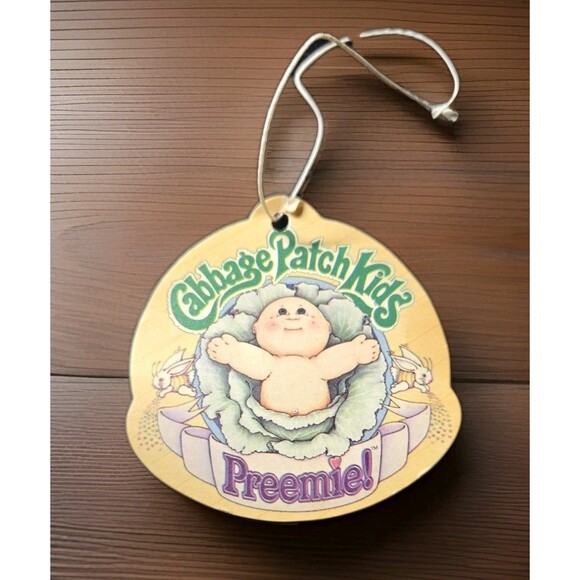 1 Vintage 1984 Cabbage Patch Kids Preemie! Hang Tag ONLY Original Coleco Yellow - Picture 1 of 2